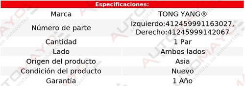 2) Biseles Para Faro Tong Yang Aerostar Ford 1992-1997 Foto 2