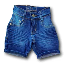 Bermuda Jeans Escura Infantil Masculina Lançamento