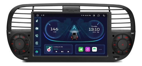 Fiat 500 2009-2015 Carplay Wifi Gps Android Mirrorlink Radio Foto 4