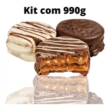 18 Alfajor Gramado Serra Gaúcha 3 Sabores 990g