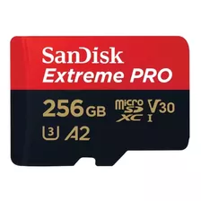 Cartão De Memória Sandisk Sdsqxcd-256g-gn6ma Extreme Pro Com Adaptador Sd 256gb