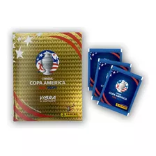 Pack Álbum Tapa Dura Oro + 50 Sobres - Copa America 2024