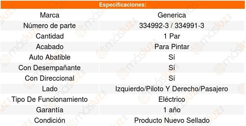 Set 2 Espejos Renault Clio 2015 Generica Foto 4