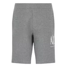 Bermuda Moletom Masculina Armani Exchange Logo A/x + Nf