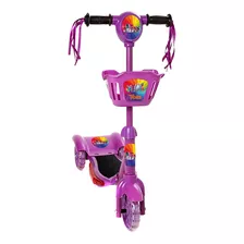 Patinete Para Crianças Trolls Scooter 3 Rodas Brinquedo