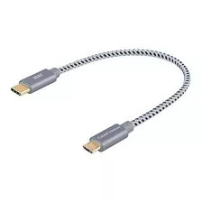 Cablecreation Usb C A Cable Micro Otg, 0.65