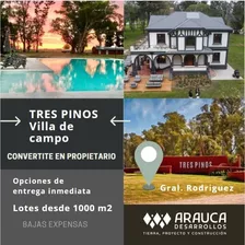 Lote - Tres Pinos Villa De Campo - Barrio Exclusivo Con Bajas Expensas 