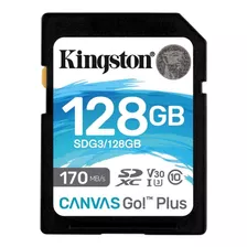 Memoria Sd Kingston Canvasgoplus 128gb Uhs-i C10 U3 V30 170m