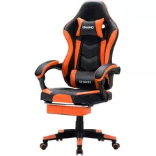 Silla Gamer Ajustable Reclinable Color Naranja Marca Ohaho