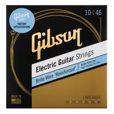 Brite Wire Light Cuerdas Guitarra Electrica 010-046 Gibson