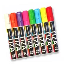 Marcadores Nuwa A La Tiza Liquida Chalk X 8 Colores