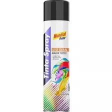 Tinta Spray Uso Geral Preto Fosco 400ml Mundial Prime