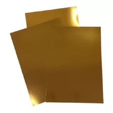 Papel Laminado Lamicote Ouro Velho A4 1 Face 180g 20 Folhas Cor Dourado