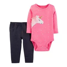 Set Carters 2 Piezas Body + Pantalon Para Niña Talla 18m 