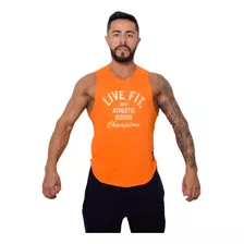 Regata Cavada Masculina Academia Musculação Longline Esporte