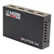 Duplicador Splitter Cabo Hdmi 1x4 Divisor Full Hd 1.4 3d Hub