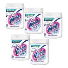 Tira Manchas Em Pó Vanish 450g Branco Cristal - Kit 5