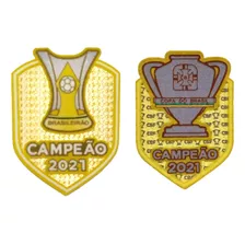 Kit Patch Atlético Campeão Brasileirão Copa Do Brasil 2021