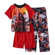 Pijama Star Wars 3pc Para Niños