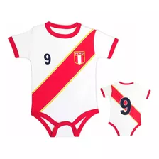 Body Bebé Camiseta Peru 9 Lapadula 