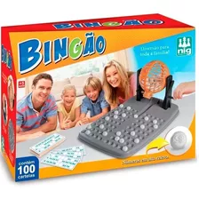 Brinquedo Jogo De Bingo Bingão 100 Cartelas Infantil Nig
