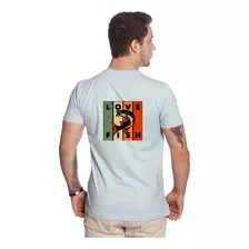 Camiseta Masculina Estampa Pescaria Camisa T-shirt Blusa 