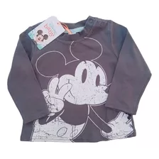 Polera Manga Larga Bebe, 9 Meses Disney Baby