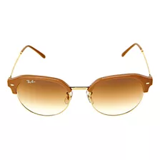 Óculos De Sol Feminino Rb4429 Bege Sobre Ouro Lentes Marrom Ray-ban