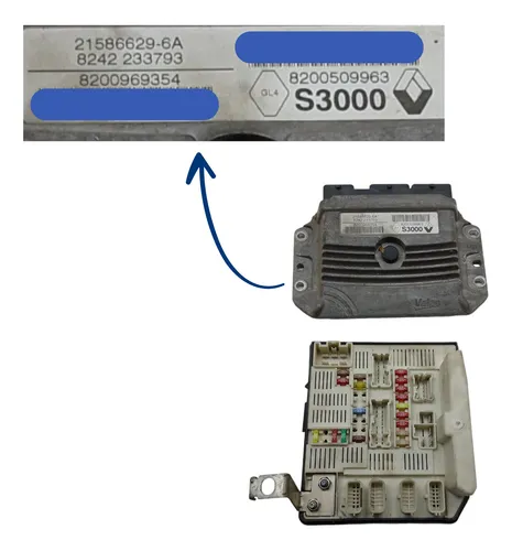 Kit Code Modulo Injeção Megane 1.6 2010 Usado 5