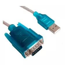 Cable Convertidor Usb 2.0 A Serial Db9 Rs232® 9 Pines Macho Color Gris