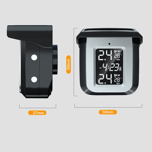 Detector De Presin De Neumticos C/energa Solar P/motos Foto 6