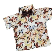 Camisa Infantil Cavalo Tematico