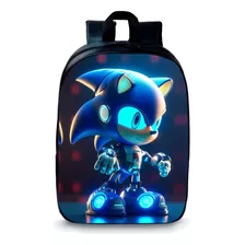 Mochila Infantil Creche Prezinho Ouriço Sonic Game Filme Top