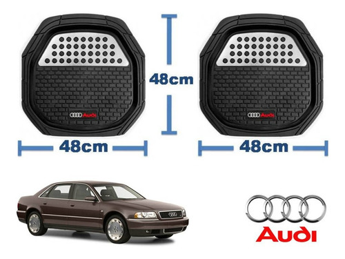 Tapetes 4 Piezas Charola 3d Logo Audi A8 1996 A 2001 Foto 3