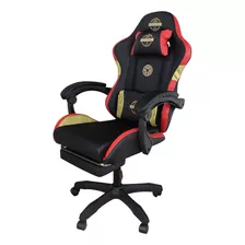 Silla De Escritorio Gamer Urban Design Con Apoya Pies Negra