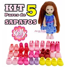 Kit 5 Pares De Sapatos P/ Boneca Kelly ( Barbie ) Original