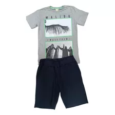 Conjunto Infantil Camiseta E Bermuda Menino Hrradinhos