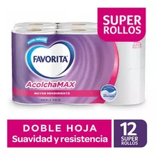 Papel Higiénico Favorita Acolchamax Doble Hoja 12 Un De 37 M