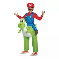 Disguise Disfraz Niño Mario Bros Riding Yoshi Dinosaurio