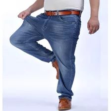 Kit 2 Calcas Jeans Sarja Masculina Plus Size 36 A 56 C/lycra