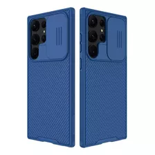 Case Nillkin Camshield Pro Para Galaxy S23 Ultra 2023 Azul
