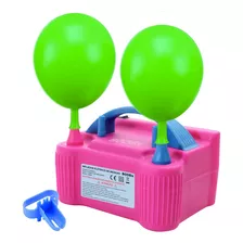 Máquina Bomba De Encher Balão Bexigas Elétrico Com 2 Bicos