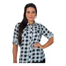 Camisa Blusa Xadrez Feminina Festa Junina Promoção