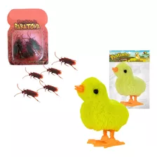 Brinquedo De Pegadinha Barata Falsa Unik Barata + Pintinho X Unidade