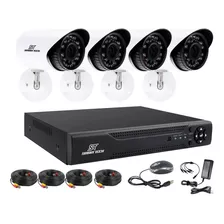 Kit Seguridad Dvr Cctv Full Hd 4 Camaras 1080p Exterior Modelo Nuevo