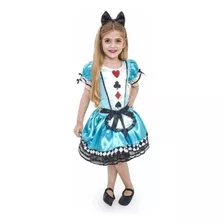 Fantasia Infantil Alice - Tam. G (7 A 9 Anos) -