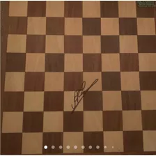 Tablero De Ajedrez Firmado Por Karpov. Único