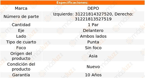 Kit Cuartos S/foco Freightliner Fl 360 10/17 Depo Foto 4