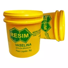 Vaselina Sólida Industrial Branca Resim Balde Com 3kg