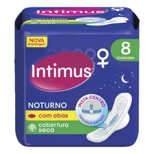 Absorvente Noturno Seca Com Abas 8 Unidades Intimus